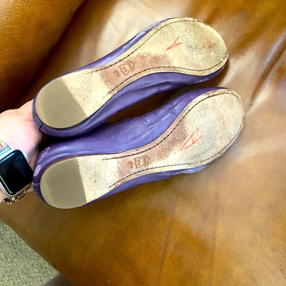 Purple classic Tory Burch flats - Picture 3 of 4